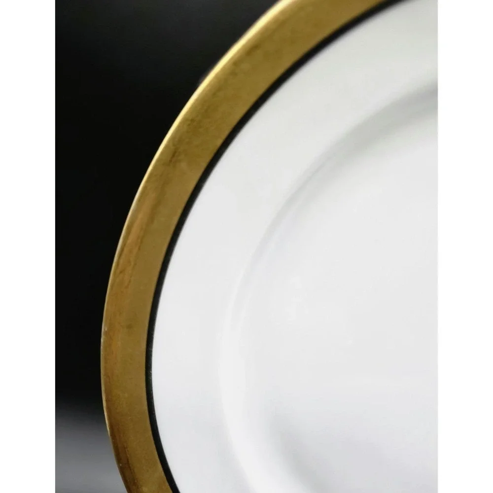 Set/2 Antique Wilhelm & Decsenyi German Porcelain Dinner Plate 9.5